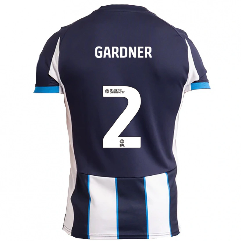 Danxen Män Saul Gardner #2 Vit Marin Bortatröja Matchtröjor 2025/26 Tröjor T-Tröja