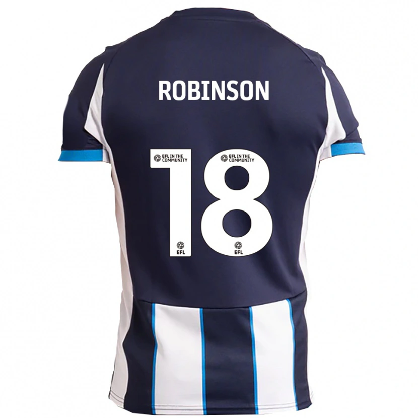 Danxen Män Josh Robinson #18 Vit Marin Bortatröja Matchtröjor 2025/26 Tröjor T-Tröja