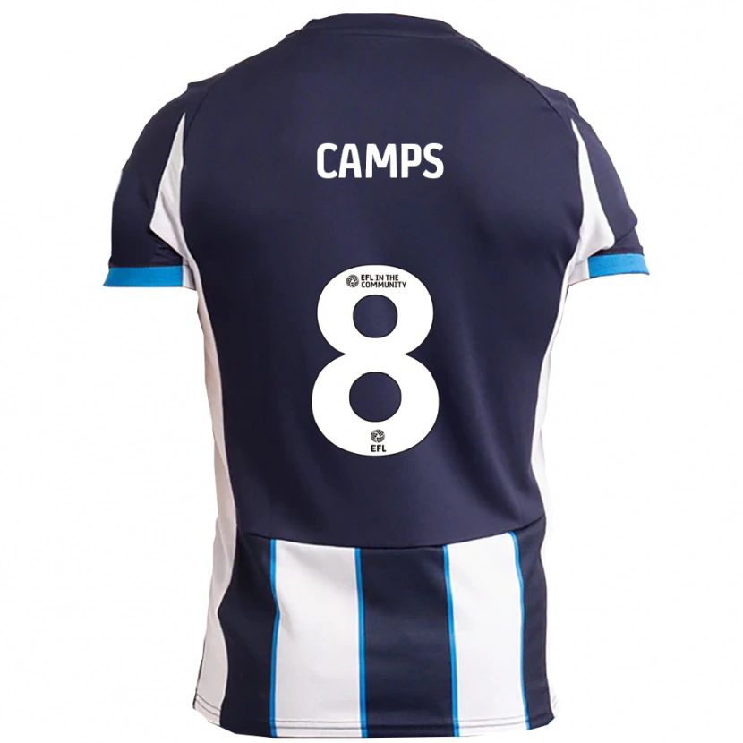 Danxen Män Callum Camps #8 Vit Marin Bortatröja Matchtröjor 2025/26 Tröjor T-Tröja