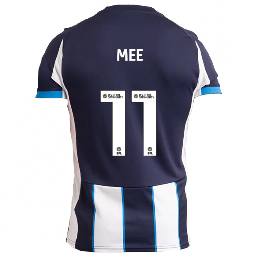 Danxen Män Ashton Mee #11 Vit Marin Bortatröja Matchtröjor 2025/26 Tröjor T-Tröja