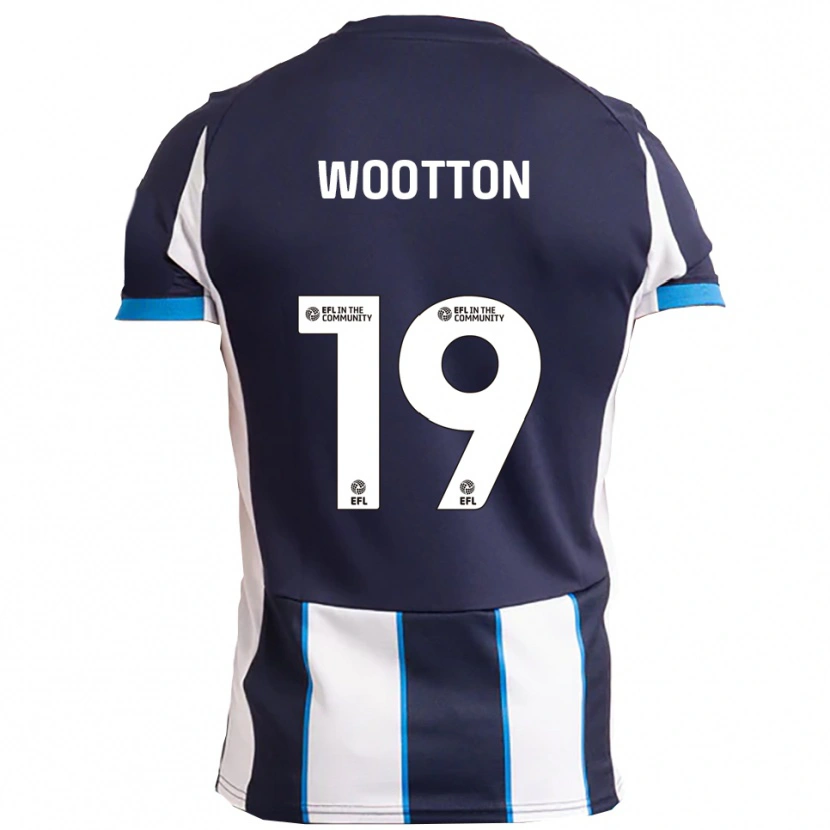 Danxen Män Kyle Wootton #19 Vit Marin Bortatröja Matchtröjor 2025/26 Tröjor T-Tröja