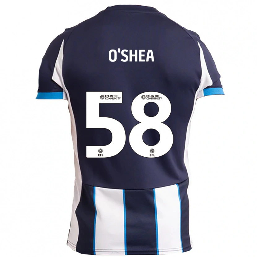Danxen Män Cian O'shea #58 Vit Marin Bortatröja Matchtröjor 2025/26 Tröjor T-Tröja