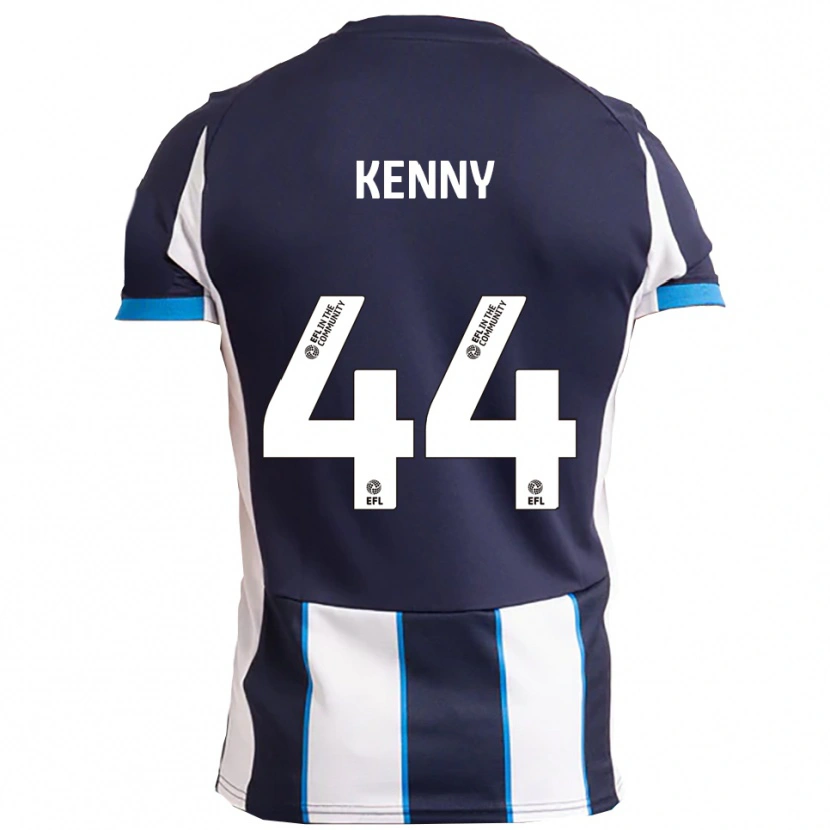Danxen Män Jack Kenny #44 Vit Marin Bortatröja Matchtröjor 2025/26 Tröjor T-Tröja