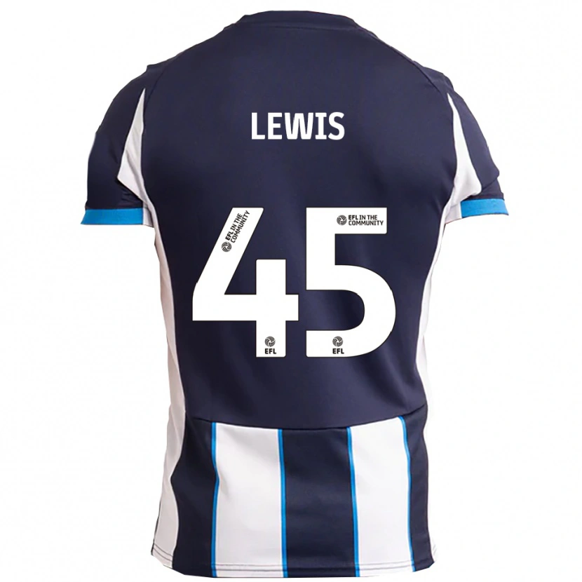Danxen Män Jake Lewis #45 Vit Marin Bortatröja Matchtröjor 2025/26 Tröjor T-Tröja