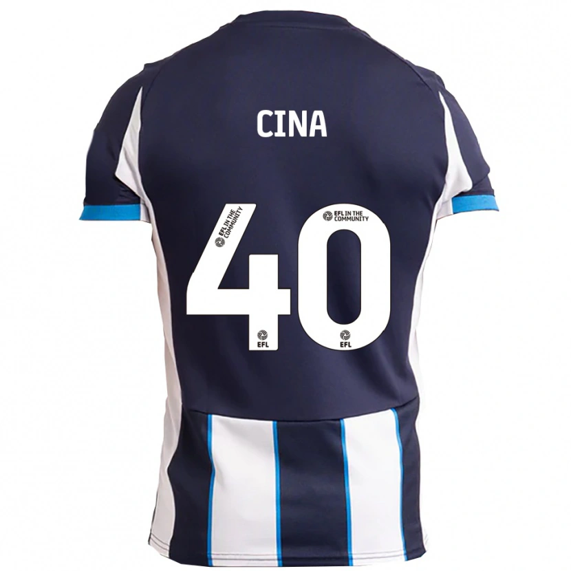 Danxen Män Bruno Cina #40 Vit Marin Bortatröja Matchtröjor 2025/26 Tröjor T-Tröja