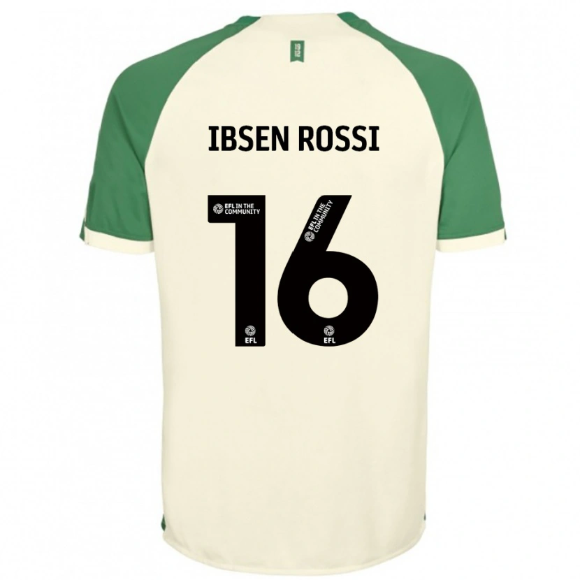 Danxen Män Zeno Ibsen Rossi #16 Off-White Grön Bortatröja Matchtröjor 2025/26 Tröjor T-Tröja