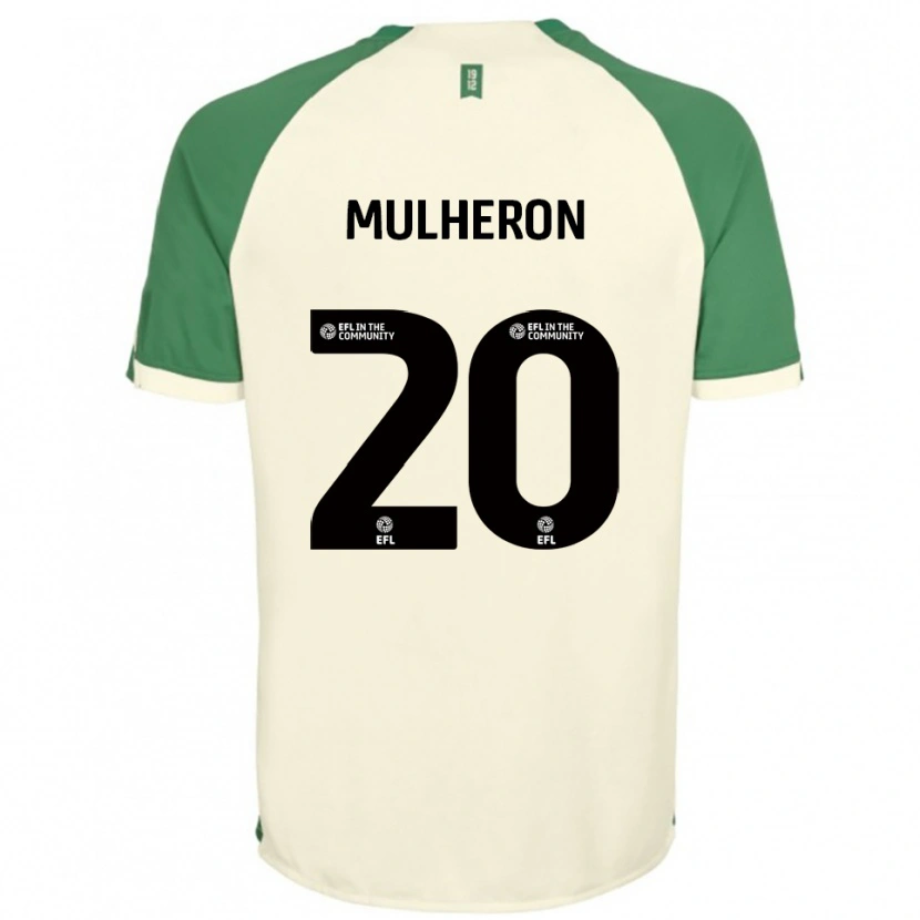 Danxen Män Bronwyn Mulheron #20 Off-White Grön Bortatröja Matchtröjor 2025/26 Tröjor T-Tröja