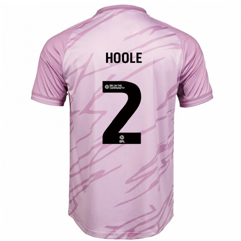 Danxen Män Luca Hoole #2 Rosa Svart Bortatröja Matchtröjor 2025/26 Tröjor T-Tröja