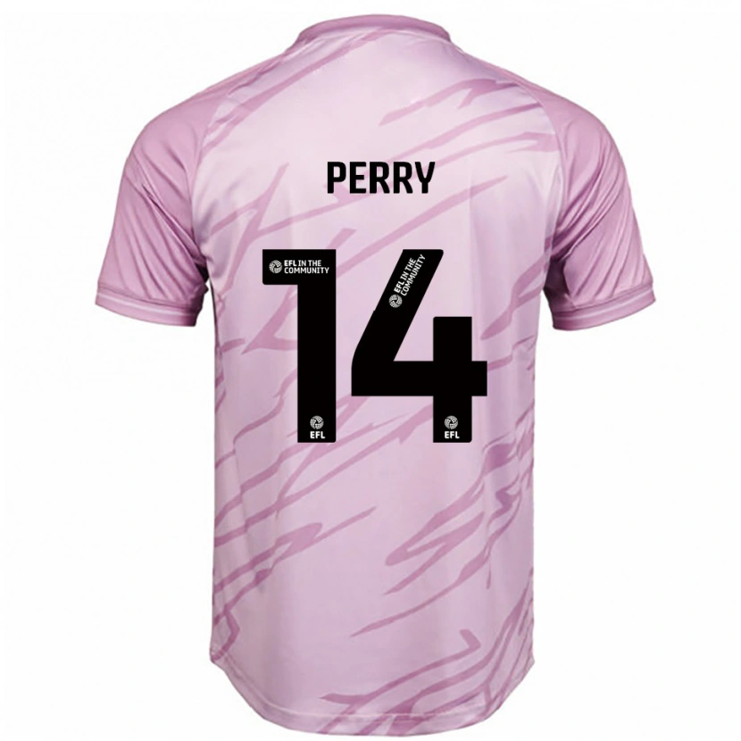 Danxen Män Taylor Perry #14 Rosa Svart Bortatröja Matchtröjor 2025/26 Tröjor T-Tröja