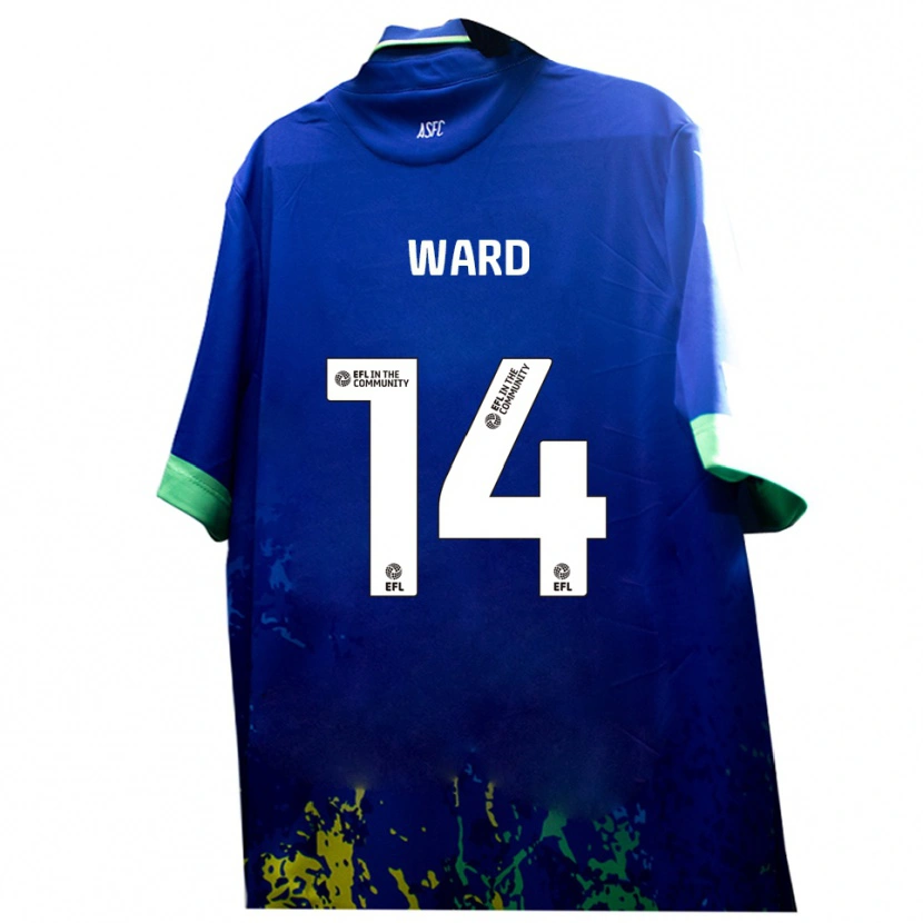 Danxen Män Benn Ward #14 Blått Gult Bortatröja Matchtröjor 2025/26 Tröjor T-Tröja