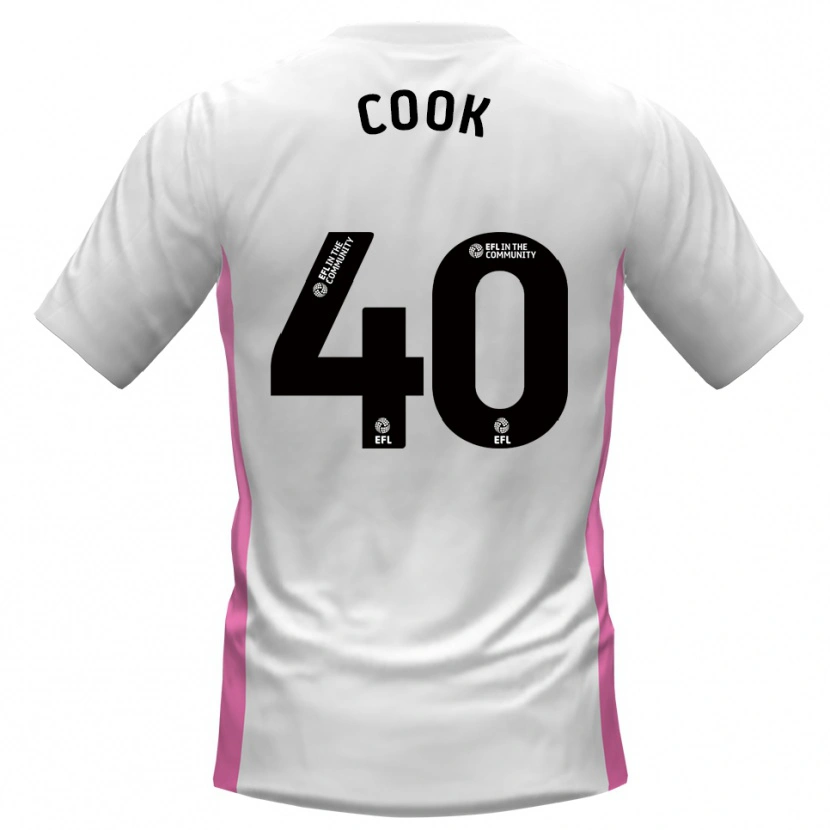 Danxen Män Connor Cook #40 Vit Röd Bortatröja Matchtröjor 2025/26 Tröjor T-Tröja