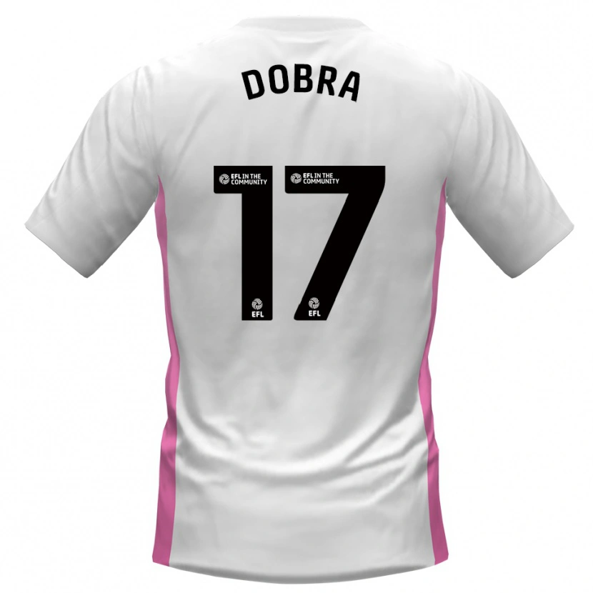 Danxen Män Armando Dobra #17 Vit Röd Bortatröja Matchtröjor 2025/26 Tröjor T-Tröja