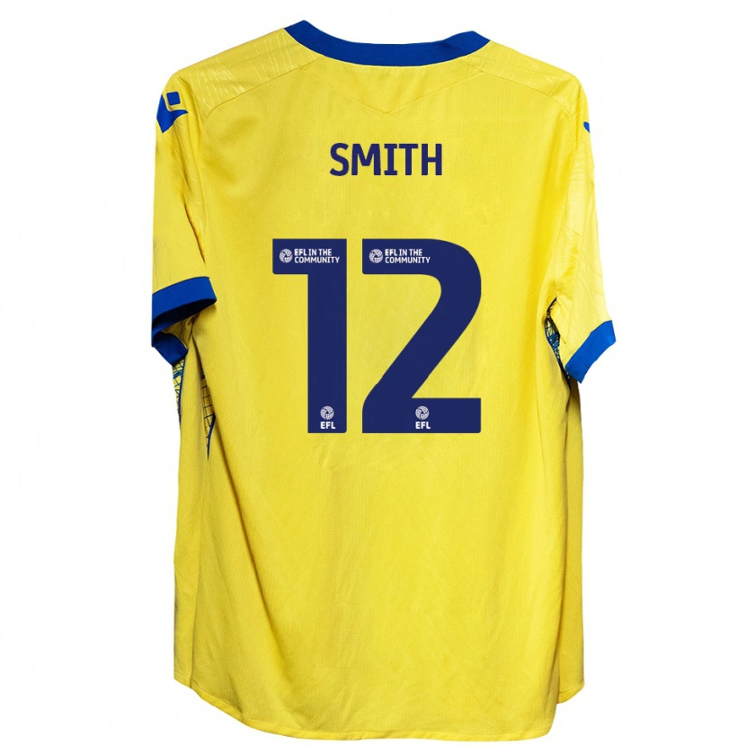 Danxen Män Tom Smith #12 Gul Blå Bortatröja Matchtröjor 2025/26 Tröjor T-Tröja