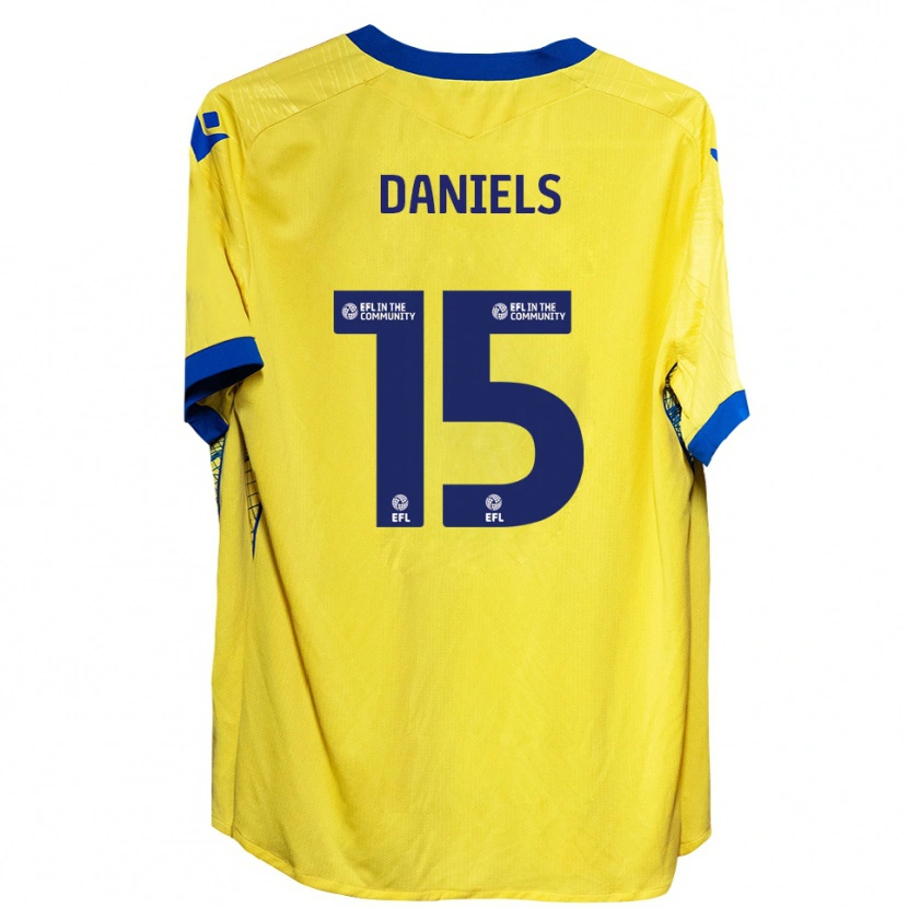 Danxen Män Learna Daniels #15 Gul Blå Bortatröja Matchtröjor 2025/26 Tröjor T-Tröja