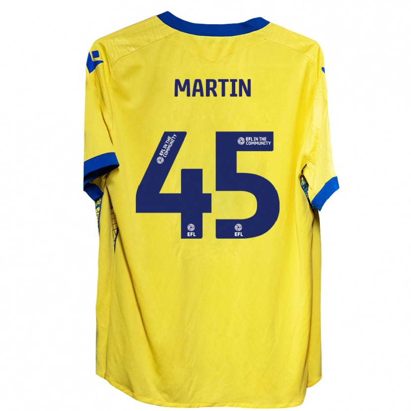 Danxen Män Kai Martin #45 Gul Blå Bortatröja Matchtröjor 2025/26 Tröjor T-Tröja