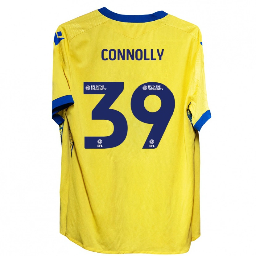Danxen Män Kien Connolly #39 Gul Blå Bortatröja Matchtröjor 2025/26 Tröjor T-Tröja