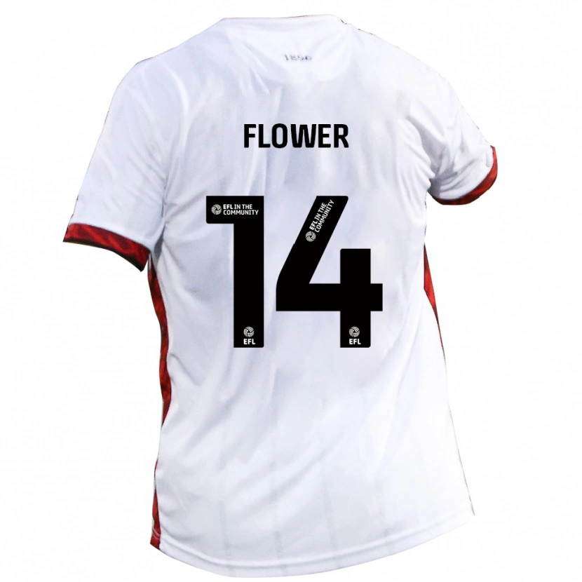 Danxen Män Louis Flower #14 Vit Röd Svart Bortatröja Matchtröjor 2025/26 Tröjor T-Tröja