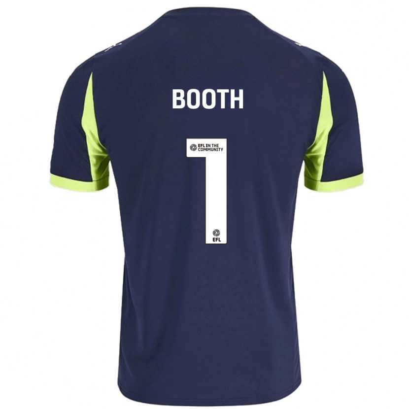 Danxen Män Tom Booth #1 Marin Fluorescerande Grön Bortatröja Matchtröjor 2025/26 Tröjor T-Tröja