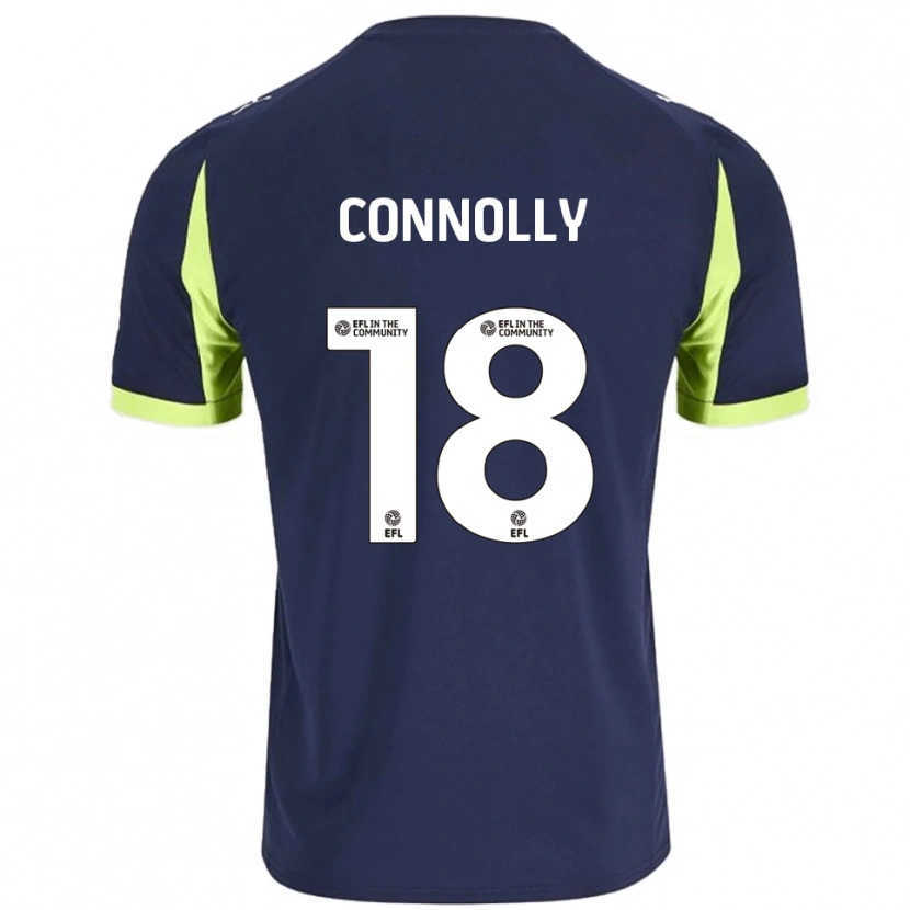 Danxen Män James Connolly #18 Marin Fluorescerande Grön Bortatröja Matchtröjor 2025/26 Tröjor T-Tröja
