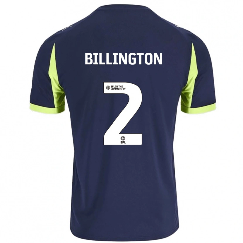 Danxen Män Lewis Billington #2 Marin Fluorescerande Grön Bortatröja Matchtröjor 2025/26 Tröjor T-Tröja