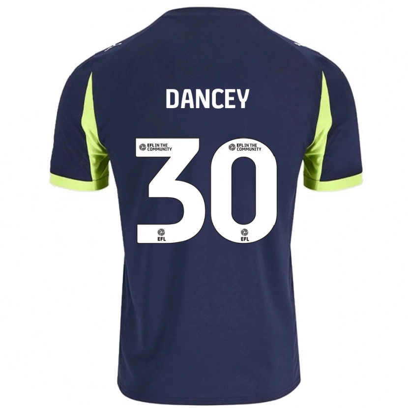 Danxen Män Stan Dancey #30 Marin Fluorescerande Grön Bortatröja Matchtröjor 2025/26 Tröjor T-Tröja