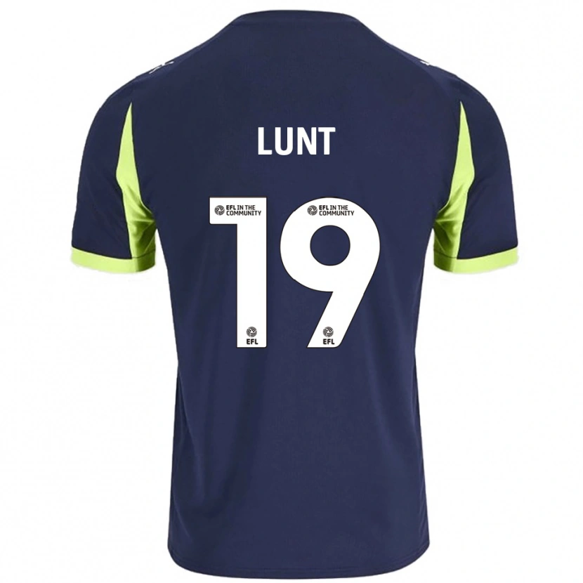 Danxen Män Owen Lunt #19 Marin Fluorescerande Grön Bortatröja Matchtröjor 2025/26 Tröjor T-Tröja