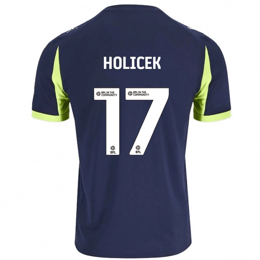 Danxen Män Matus Holicek #17 Marin Fluorescerande Grön Bortatröja Matchtröjor 2025/26 Tröjor T-Tröja