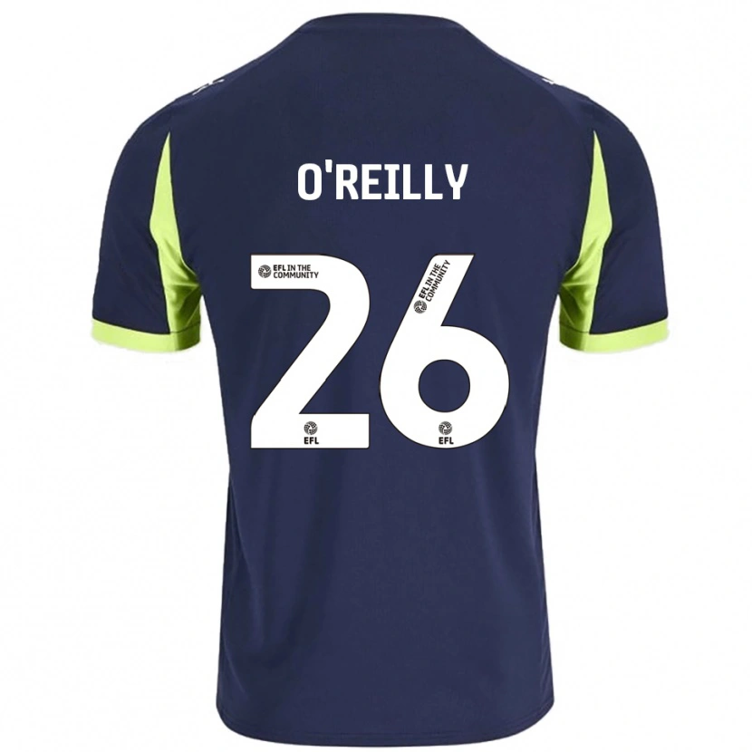 Danxen Män Tommi O'reilly #26 Marin Fluorescerande Grön Bortatröja Matchtröjor 2025/26 Tröjor T-Tröja