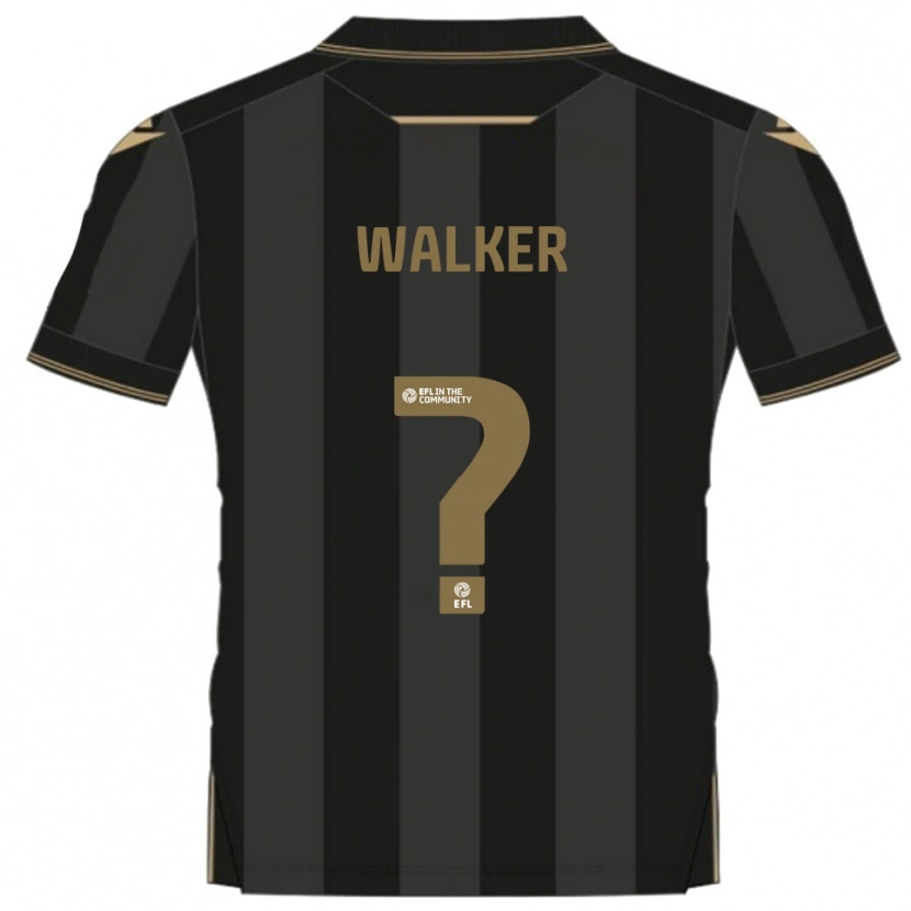 Danxen Män Jonah Walker #0 Svart Guld Bortatröja Matchtröjor 2025/26 Tröjor T-Tröja
