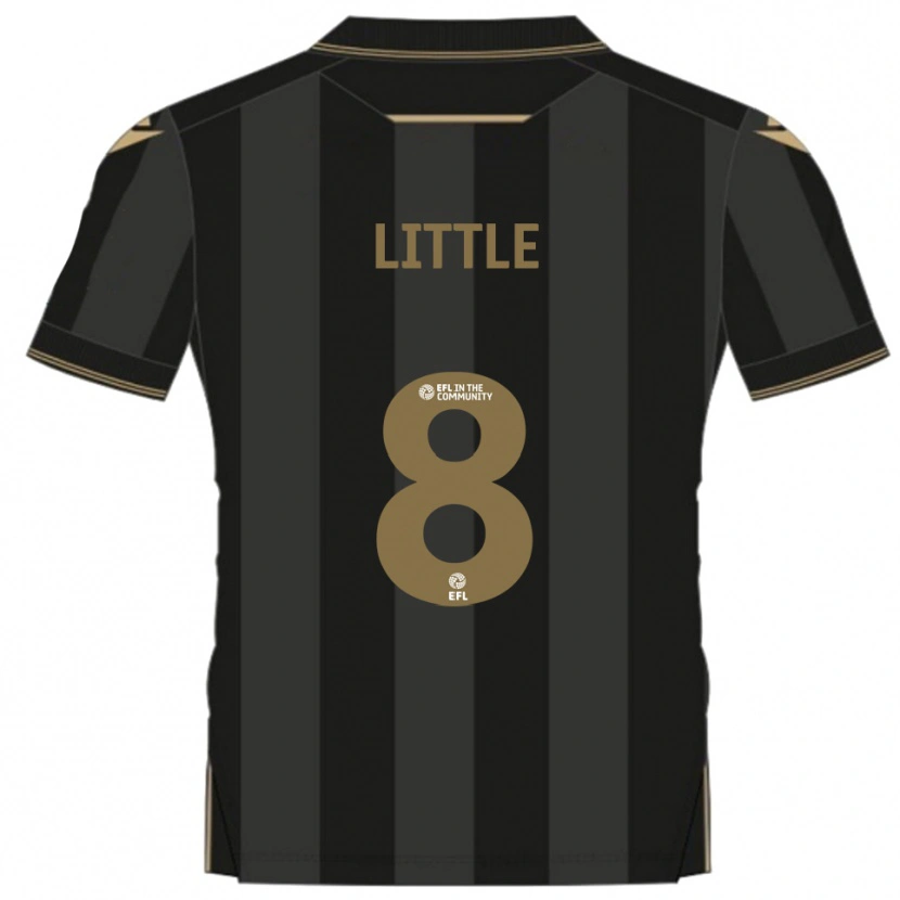 Danxen Män Armani Little #8 Svart Guld Bortatröja Matchtröjor 2025/26 Tröjor T-Tröja