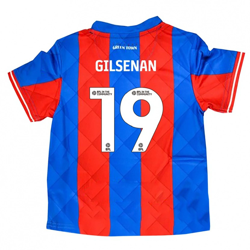 Danxen Män Zak Gilsenan #19 Blå Röd Vit Bortatröja Matchtröjor 2025/26 Tröjor T-Tröja