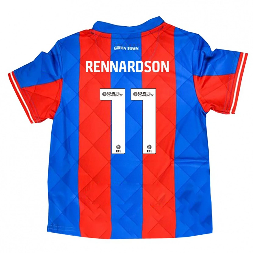 Danxen Män Tom Rennardson #11 Blå Röd Vit Bortatröja Matchtröjor 2025/26 Tröjor T-Tröja