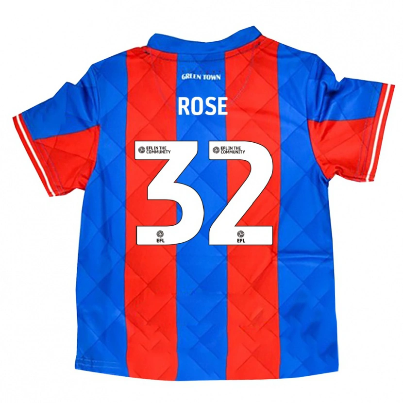 Danxen Män Danny Rose #32 Blå Röd Vit Bortatröja Matchtröjor 2025/26 Tröjor T-Tröja
