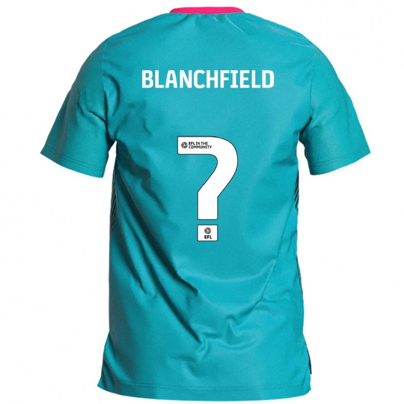 Danxen Män Olivia Blanchfield #0 Himmelsblå Rosa Bortatröja Matchtröjor 2025/26 Tröjor T-Tröja