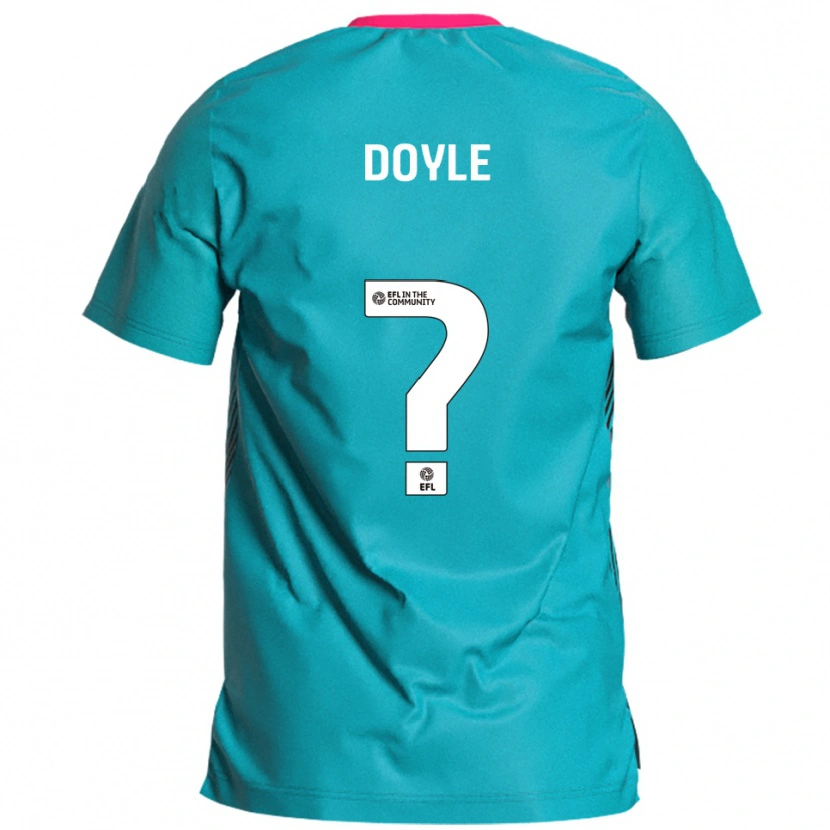 Danxen Män Lauren Doyle #0 Himmelsblå Rosa Bortatröja Matchtröjor 2025/26 Tröjor T-Tröja