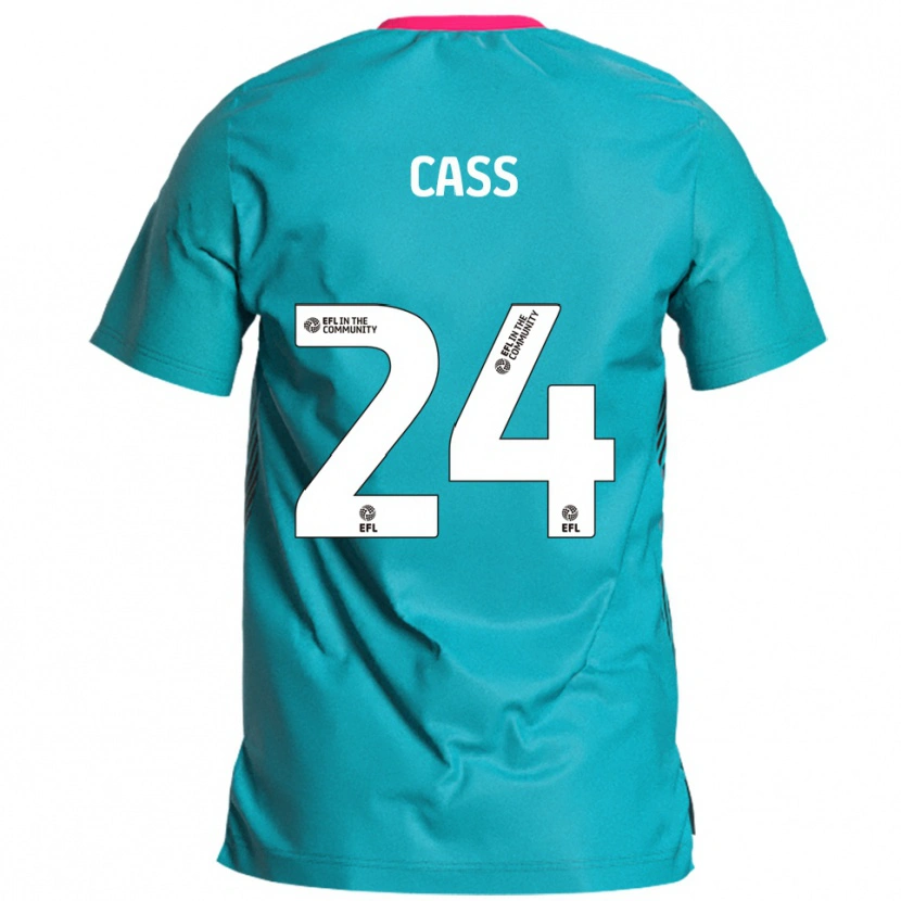 Danxen Män Lewis Cass #24 Himmelsblå Rosa Bortatröja Matchtröjor 2025/26 Tröjor T-Tröja