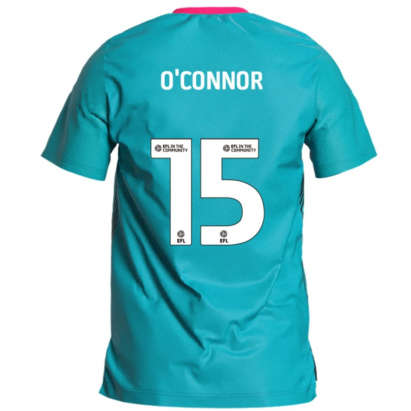 Danxen Män Anthony O'connor #15 Himmelsblå Rosa Bortatröja Matchtröjor 2025/26 Tröjor T-Tröja