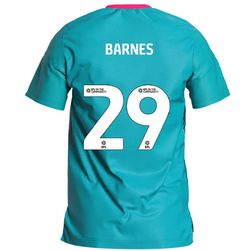 Danxen Män Lucas Barnes #29 Himmelsblå Rosa Bortatröja Matchtröjor 2025/26 Tröjor T-Tröja