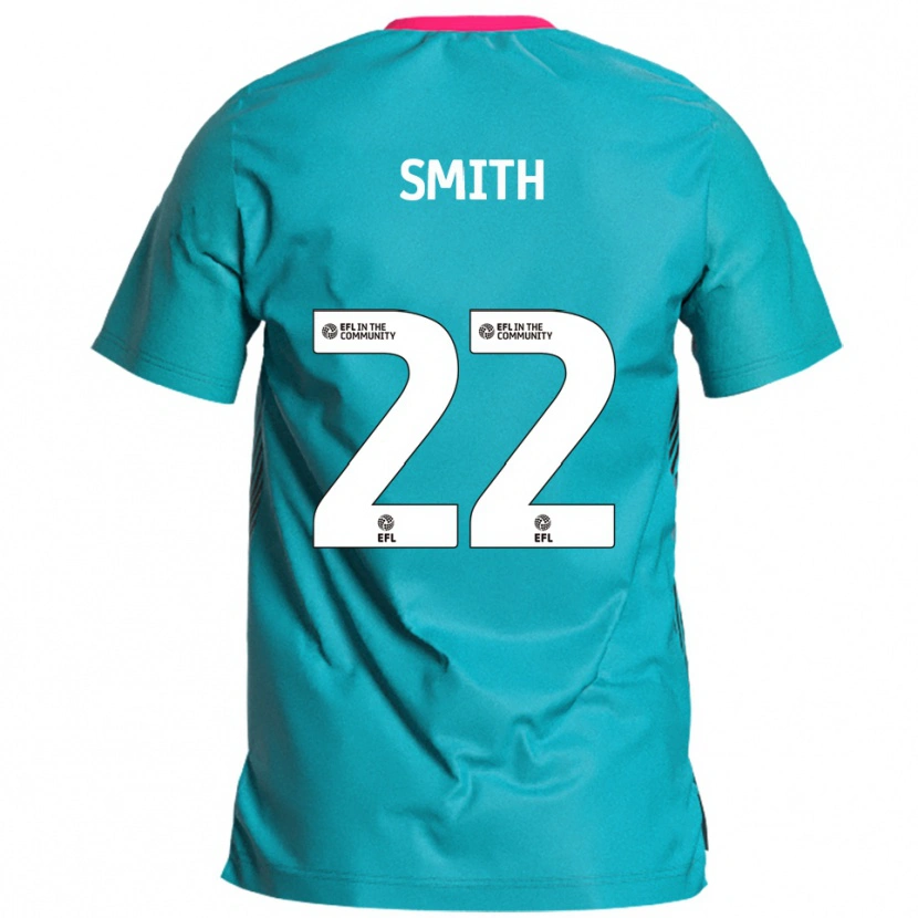 Danxen Män Reece Smith #22 Himmelsblå Rosa Bortatröja Matchtröjor 2025/26 Tröjor T-Tröja