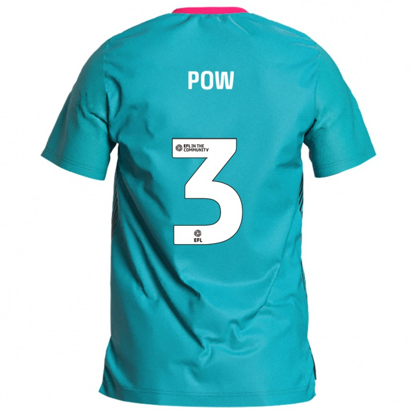 Danxen Män Adam Pow #3 Himmelsblå Rosa Bortatröja Matchtröjor 2025/26 Tröjor T-Tröja