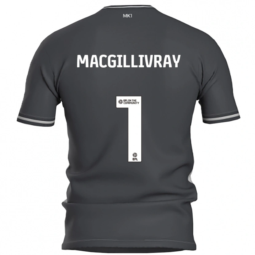 Danxen Män Craig Macgillivray #1 Grå Silver Bortatröja Matchtröjor 2025/26 Tröjor T-Tröja