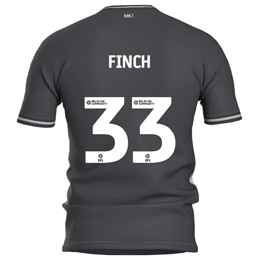 Danxen Män Tom Finch #33 Grå Silver Bortatröja Matchtröjor 2025/26 Tröjor T-Tröja