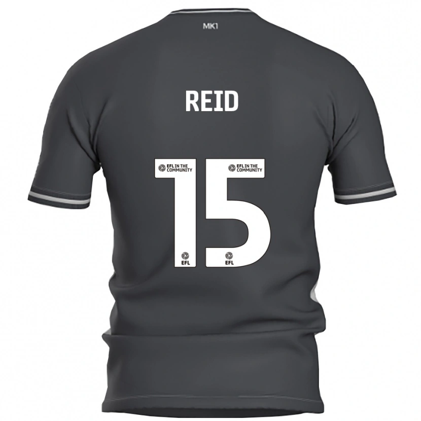 Danxen Män Mia Reid #15 Grå Silver Bortatröja Matchtröjor 2025/26 Tröjor T-Tröja