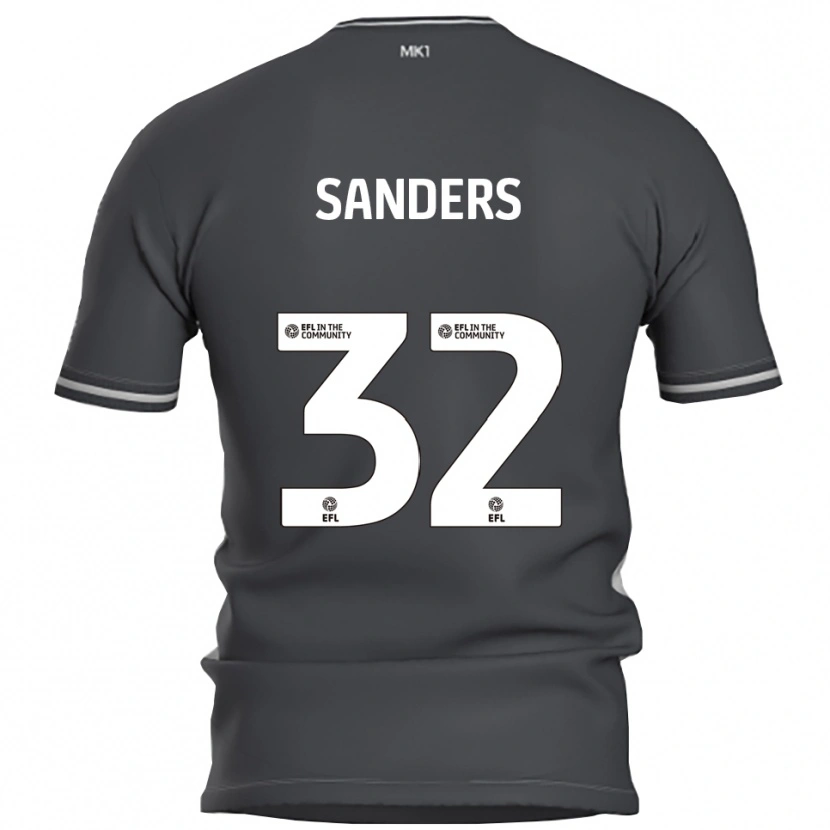 Danxen Män Jack Sanders #32 Grå Silver Bortatröja Matchtröjor 2025/26 Tröjor T-Tröja