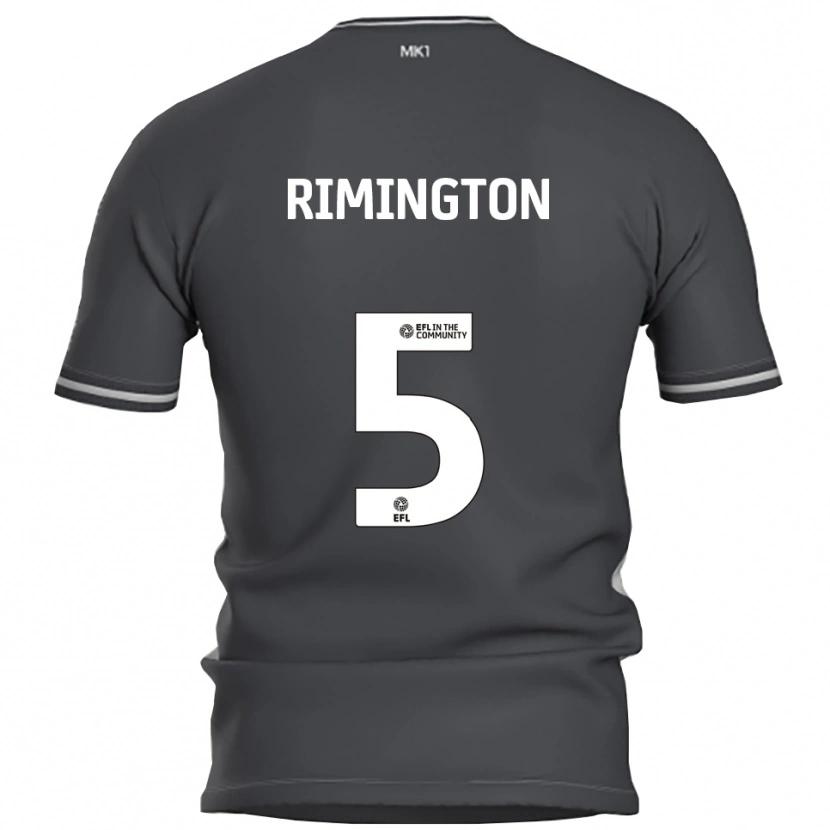 Danxen Män Isabelle Rimington #5 Grå Silver Bortatröja Matchtröjor 2025/26 Tröjor T-Tröja