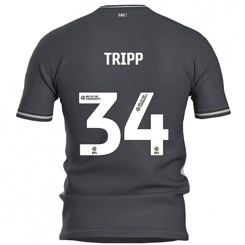 Danxen Män Callum Tripp #34 Grå Silver Bortatröja Matchtröjor 2025/26 Tröjor T-Tröja
