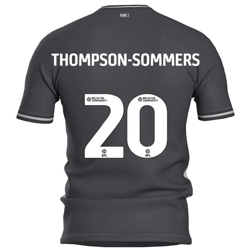 Danxen Män Kane Thompson-Sommers #20 Grå Silver Bortatröja Matchtröjor 2025/26 Tröjor T-Tröja
