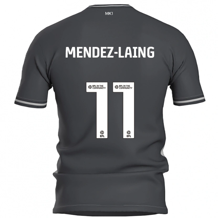 Danxen Män Nathaniel Méndez-Laing #11 Grå Silver Bortatröja Matchtröjor 2025/26 Tröjor T-Tröja