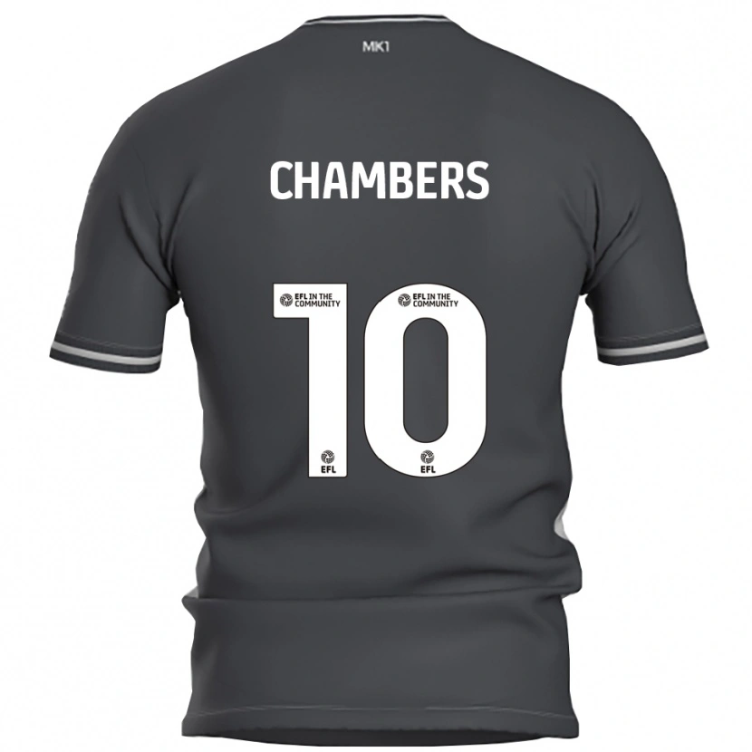 Danxen Män T'yanna Chambers #10 Grå Silver Bortatröja Matchtröjor 2025/26 Tröjor T-Tröja