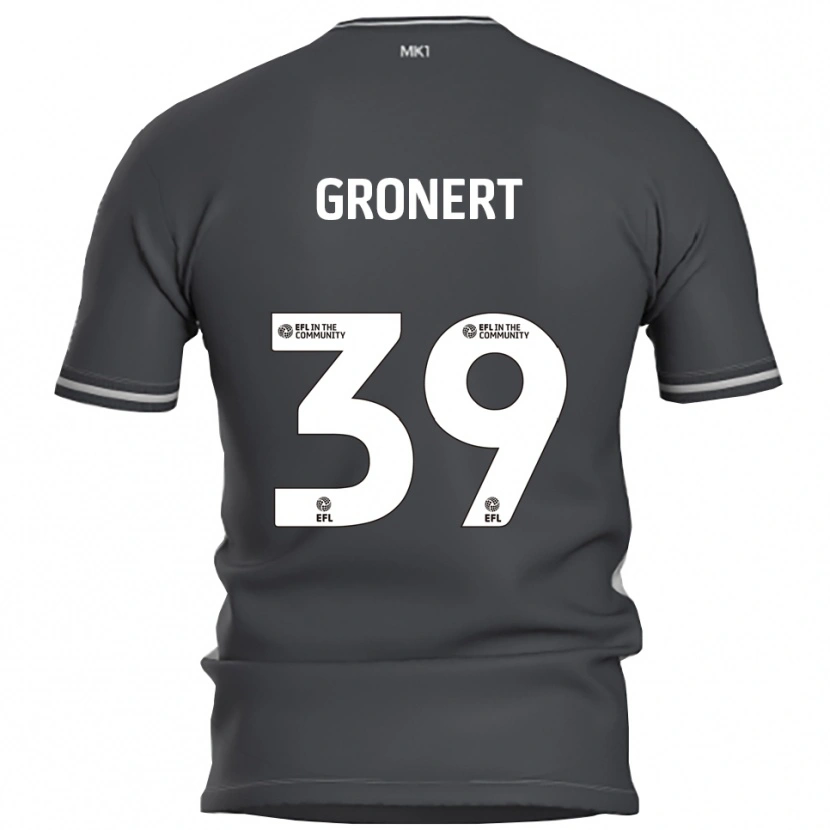 Danxen Män Alex Gronert #39 Grå Silver Bortatröja Matchtröjor 2025/26 Tröjor T-Tröja